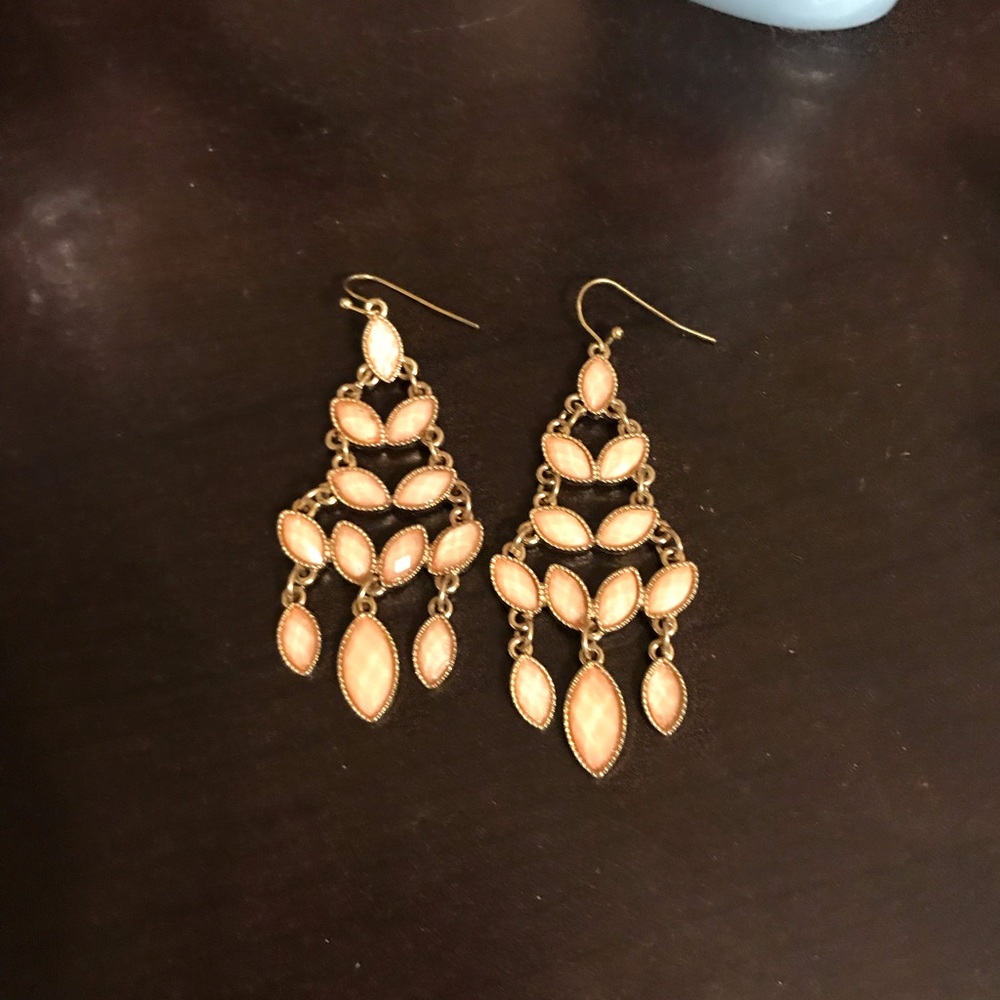 Peach earrings